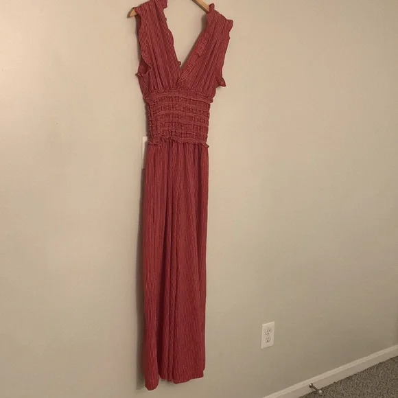 Red + White Jumpsuit - Picture 2 of 4